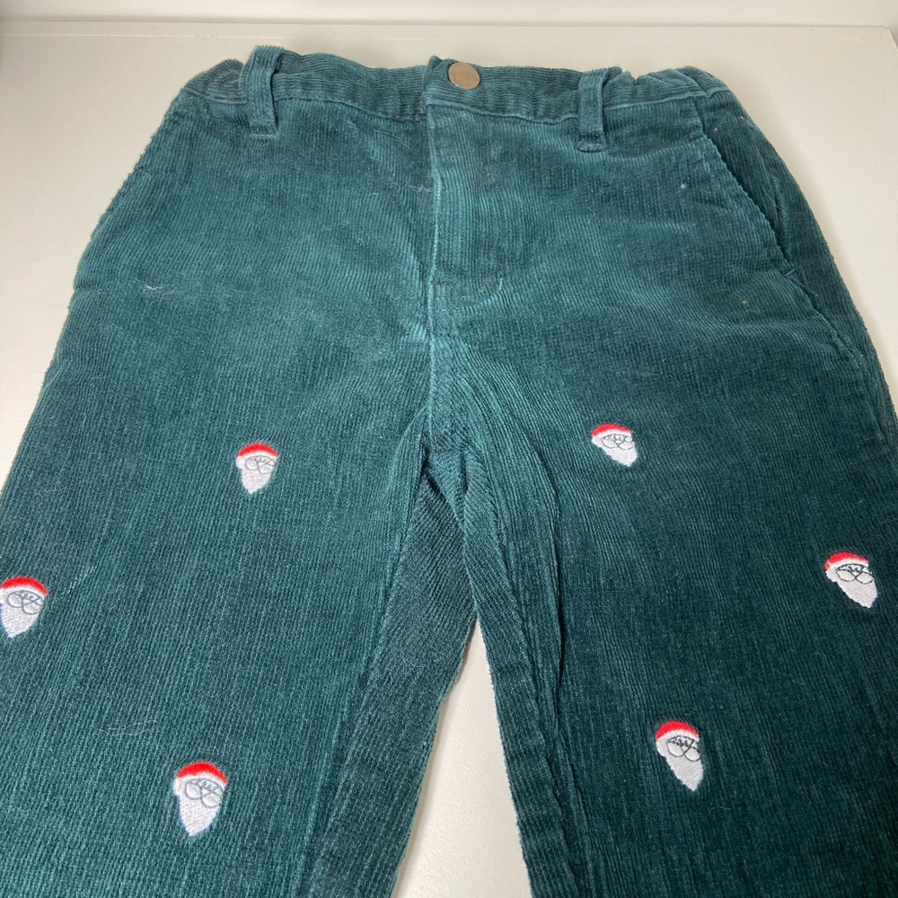 E-Land Boys’ Corduroy Pants - Holiday Santa Claus
